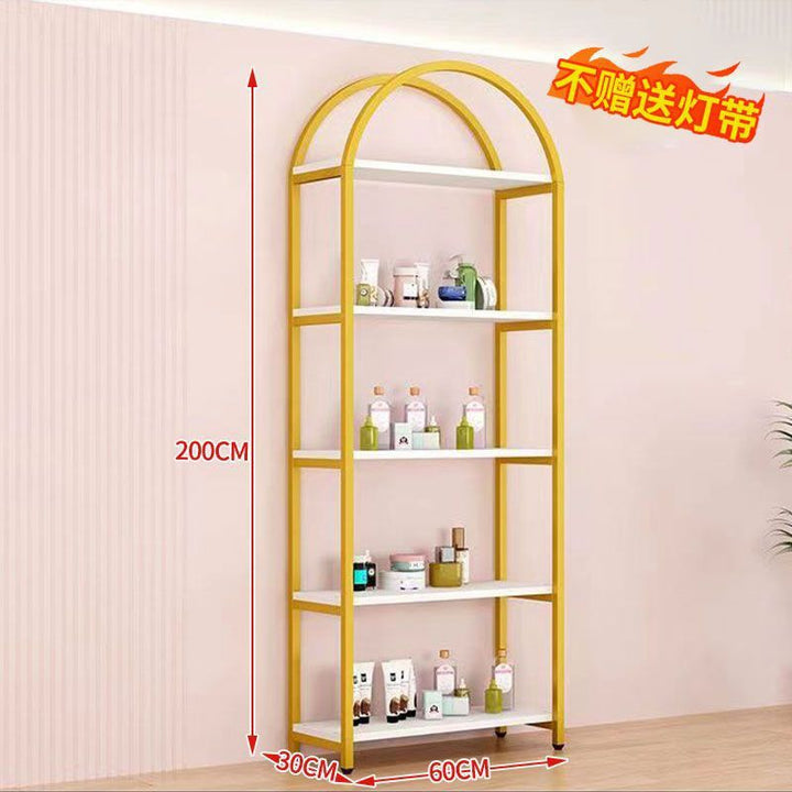 货架化妆品展示柜展示架轻奢美甲美容院产品柜子展柜置物架多功能