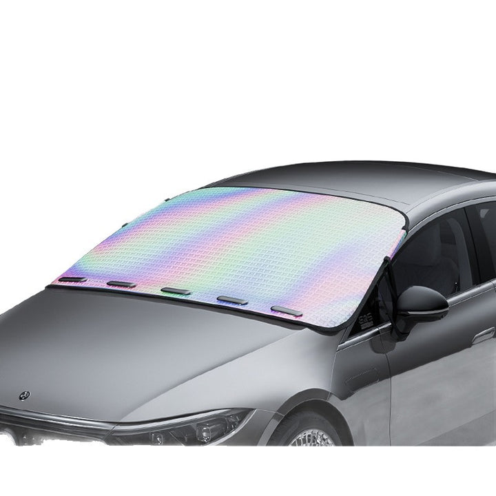 Laser Car Glass Sunscreen Curtain Car Mount