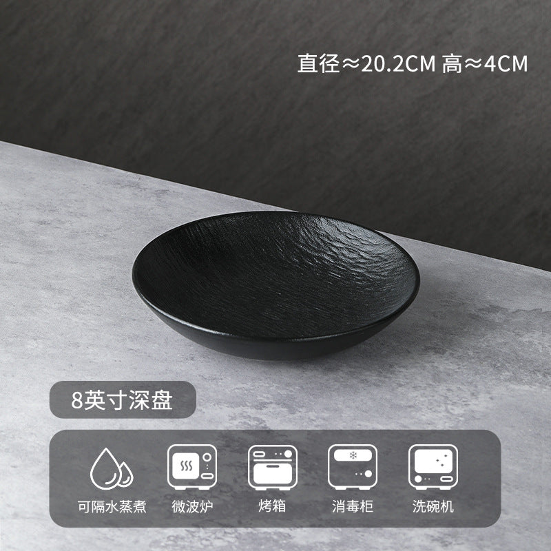 釉下彩餐具套装源头工厂定制2024新款高级感碗具轻奢碗碟套装家用