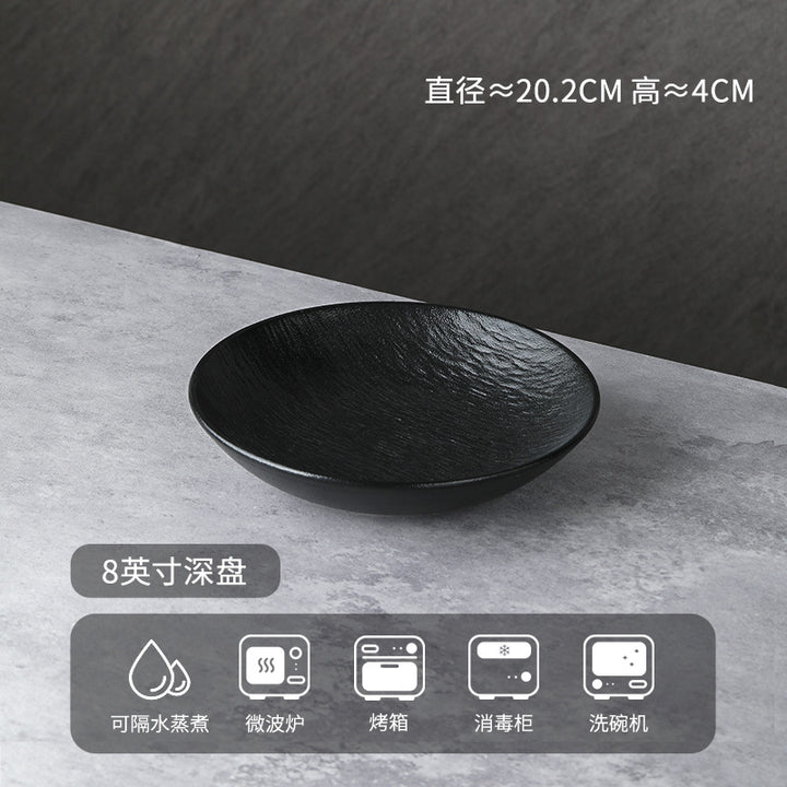 釉下彩餐具套装源头工厂定制2024新款高级感碗具轻奢碗碟套装家用