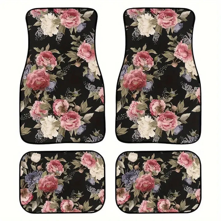 Vintage Car Foot Mat Carpet 4 Piece Set Stain Resistant Floor Mat TEMUFoot Mat Wholesale