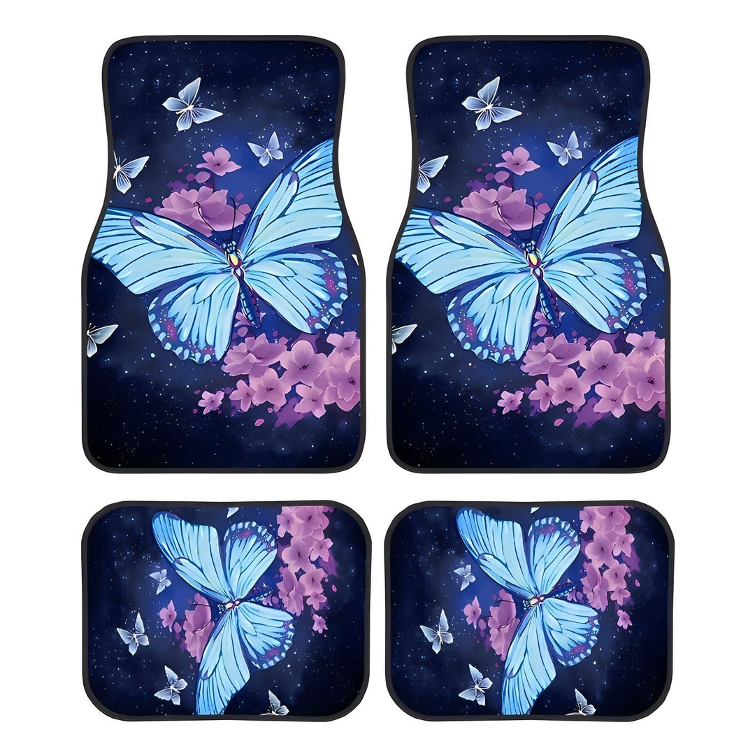 TEMU 4 Piece Set Vintage Car Foot Mat Stain Resistant Floor Mat Foot Mat Wholesale Carpet
