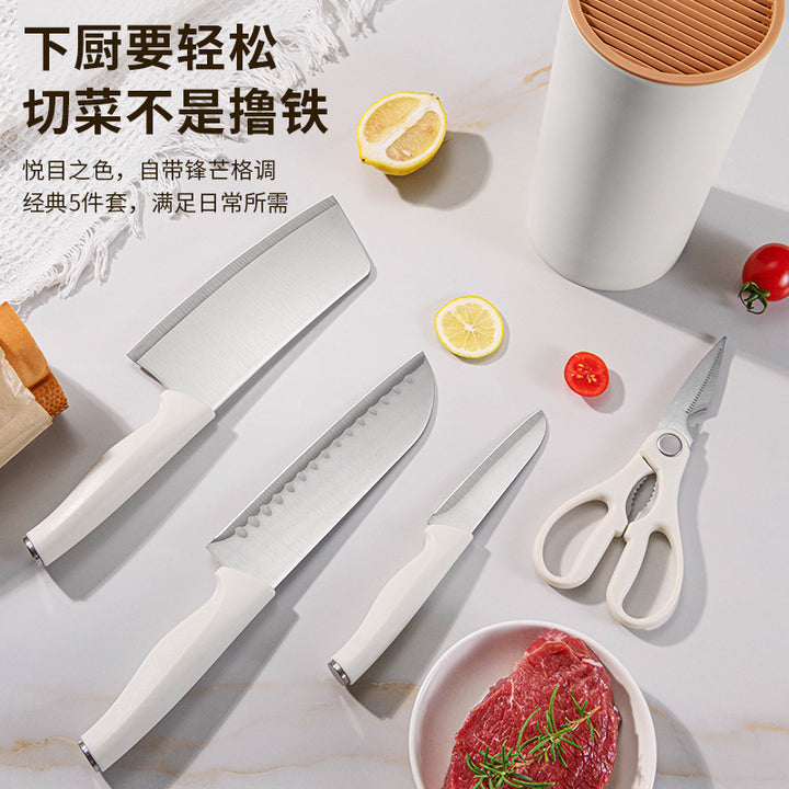 不锈钢刀具套装菜刀切片刀刀东南亚五件套厨房用具大全厨具套装