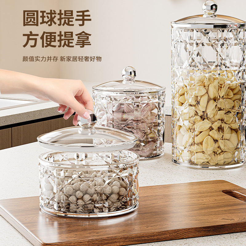 家用五谷杂粮密封罐坚果咖啡豆储存密封盒香料糖果塑料储物罐批发