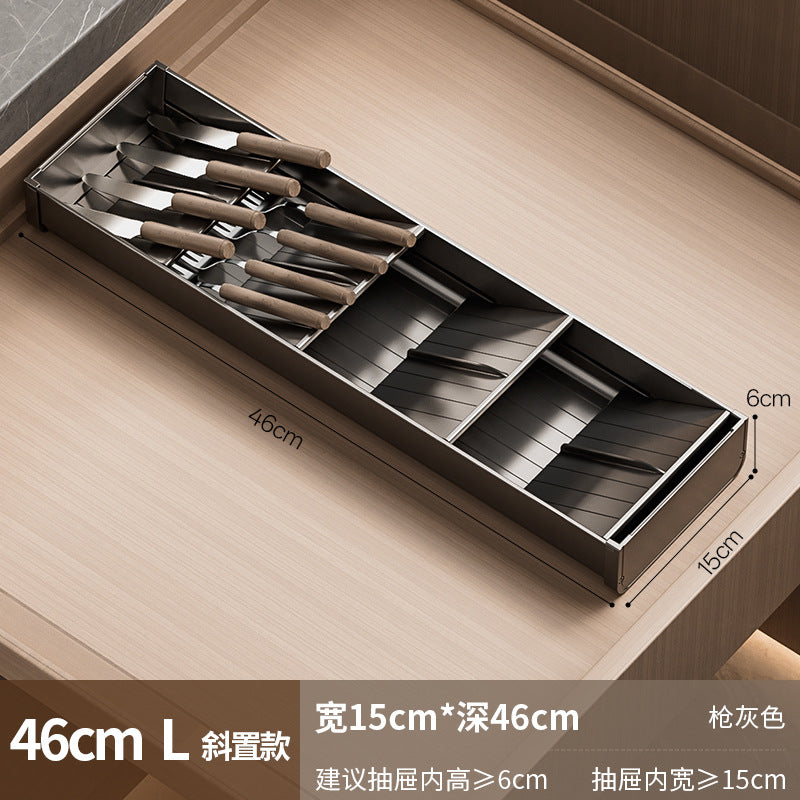 【2026专利新品】餐具收纳盒厨房碗筷子收纳盒抽屉收纳分隔分格盒