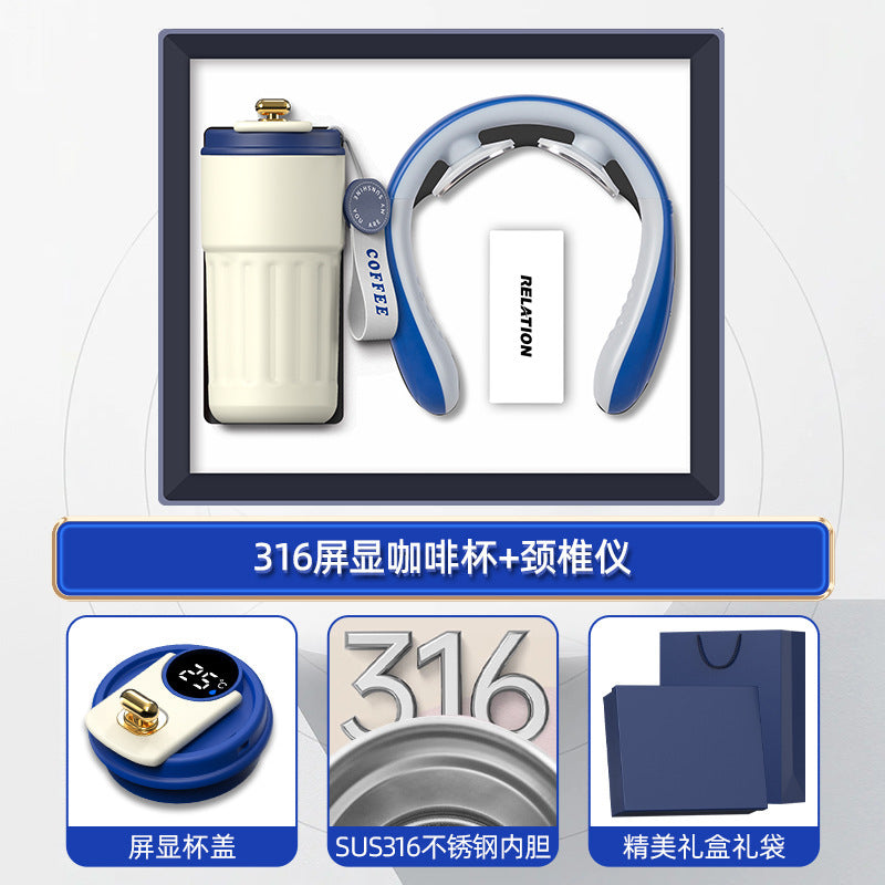 商务礼品套装咖啡杯颈椎仪礼盒活动创意礼品定制LOGO伴手礼送客户