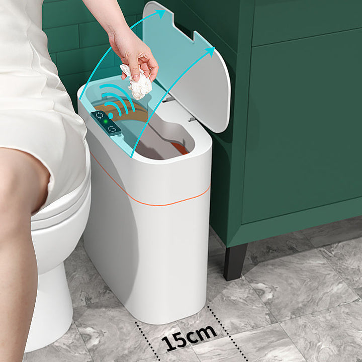 Smart Trash Can Home Bedroom Influencer Trash Can With Lid Bathroom Odor Proof Bedroom Living Room Narrow Space Trash Can