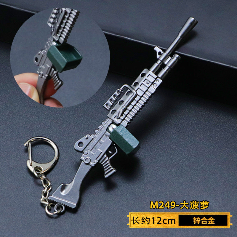 吃鸡和平绝地精英枪械M416合金武器模型周边98K玩具挂件钥匙扣