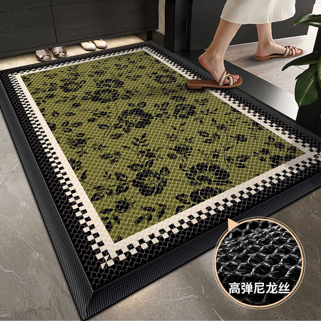 轻奢入户门垫刮泥蹭土家用弹力网地垫防滑耐脏易打理脚垫工厂现货