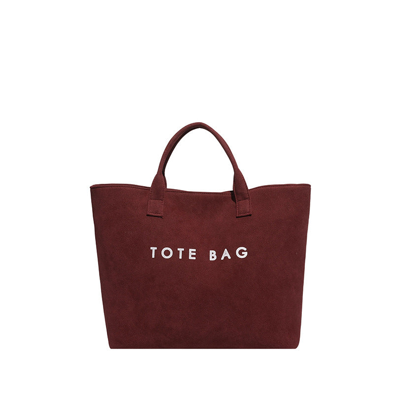 Large Capacity Commuter Women's Bag New Handheld Fashion Tote Bag Versatile Minimalist Handheld Large