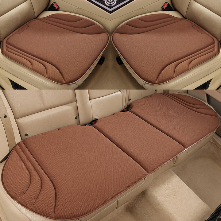 Seaweed Fiber Latex Car Seat Cushion 3-Piece Set – Breathable Anti-Slip Universal Car Seat Pad