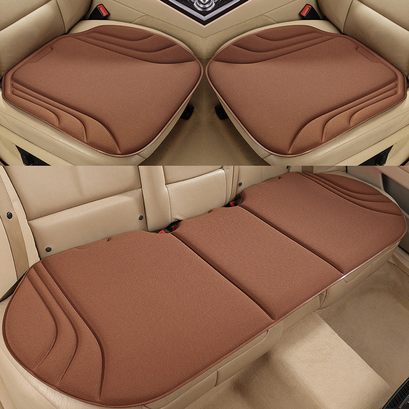Seaweed Fiber Latex Car Seat Cushion 3-Piece Set – Breathable Anti-Slip Universal Car Seat Pad
