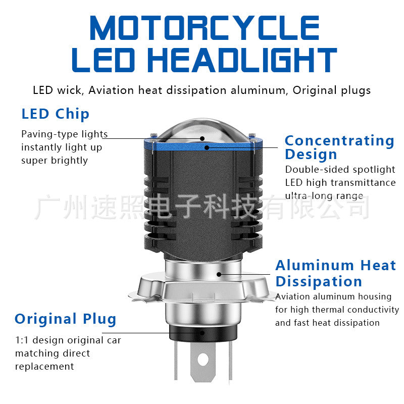 New LED H 4 H 6 BA 20 D