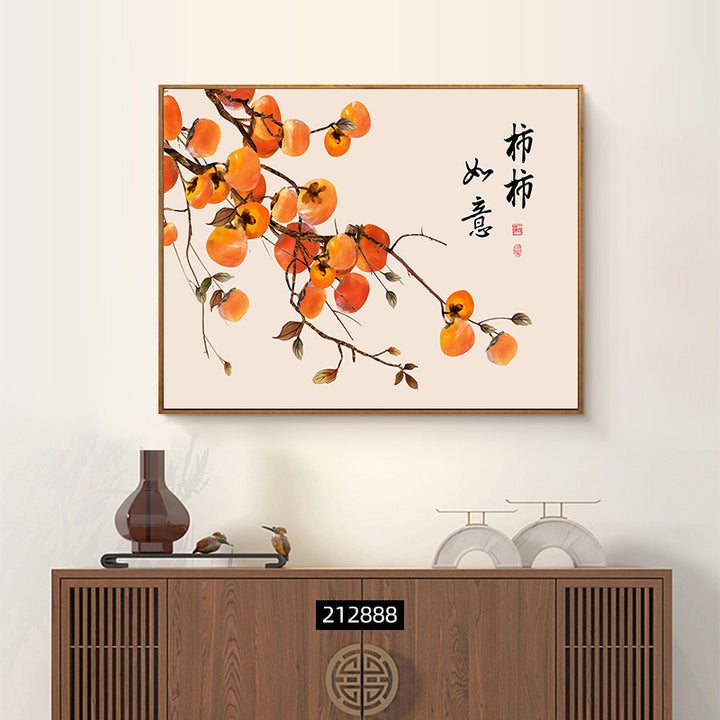 电表箱装饰画新中式餐厅配电箱信号箱遮挡挂画现代简约免打孔壁画