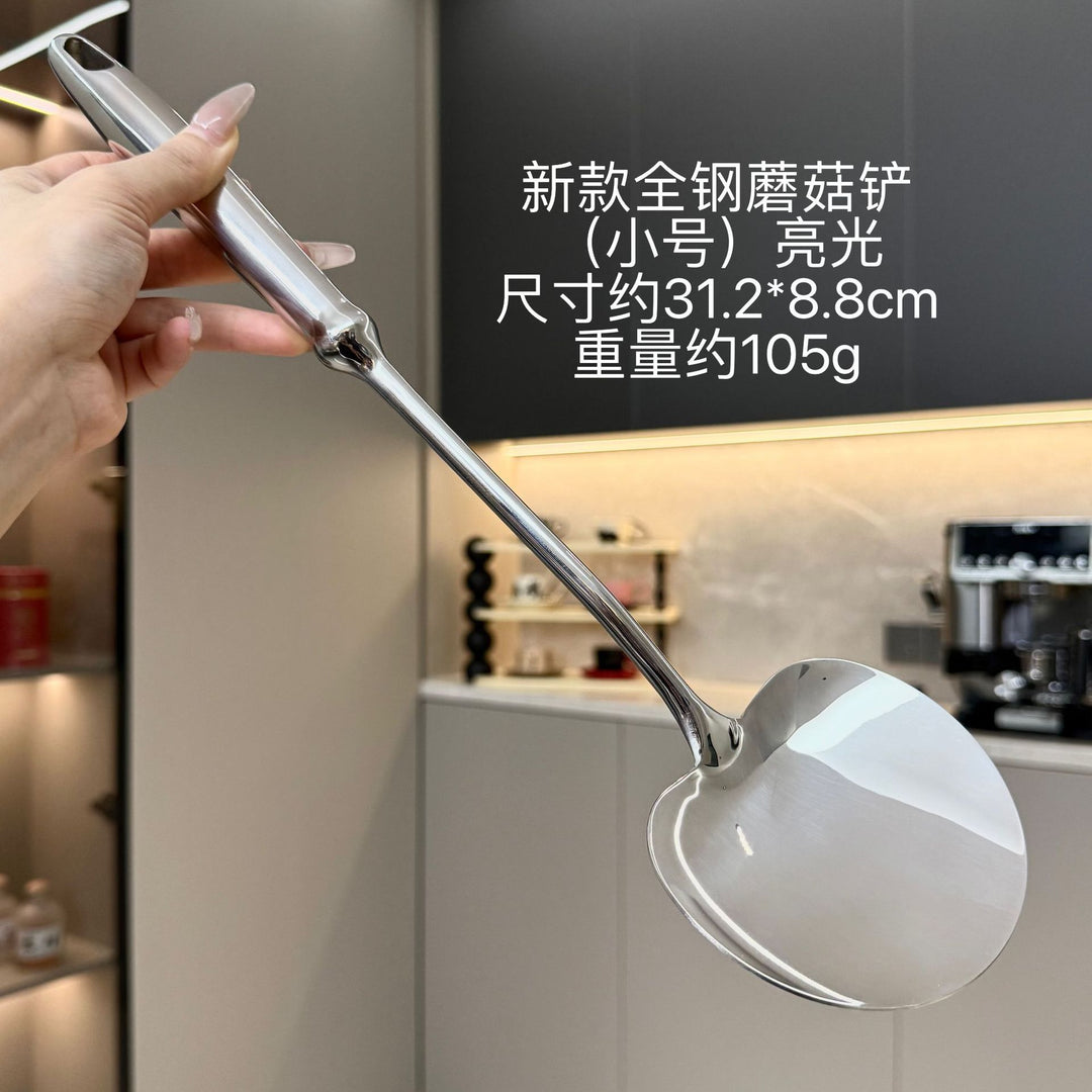 316不锈钢蘑菇铲全钢锅铲家用厨房炒菜勺子铲子套装炒勺煎铲批发