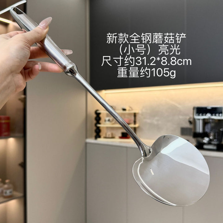 316不锈钢蘑菇铲全钢锅铲家用厨房炒菜勺子铲子套装炒勺煎铲批发