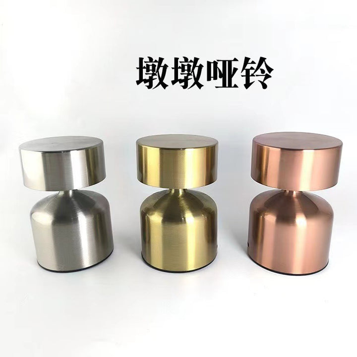 跨境爆款led墩墩哑铃台灯简约复古咖啡厅氛围灯触摸usb充电台灯