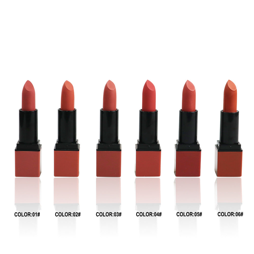 matte lipstick方管哑光口红源头工厂定制logo口红展盒套装OEMODM