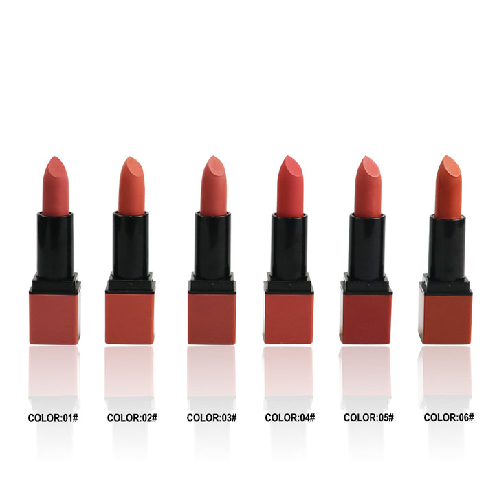 matte lipstick方管哑光口红源头工厂定制logo口红展盒套装OEMODM