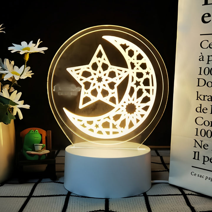 厂家批发跨境阿拉伯3d小夜灯儿童卧室创意氛围台灯中东风格礼品灯