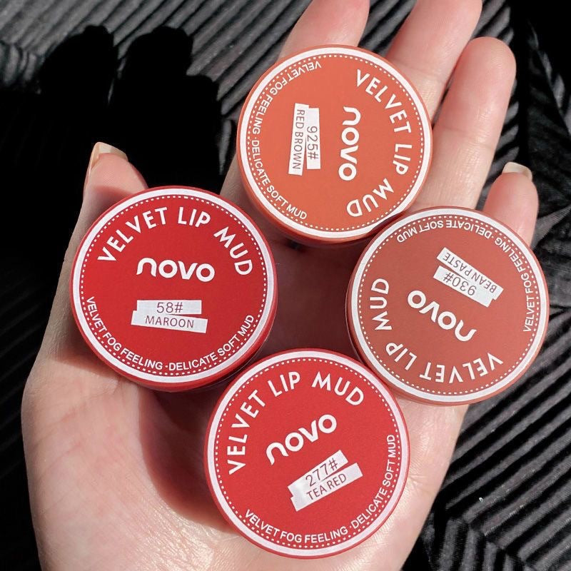 NOVOJelly Lip Mud Lip Gloss Matte Brightening Lipstick