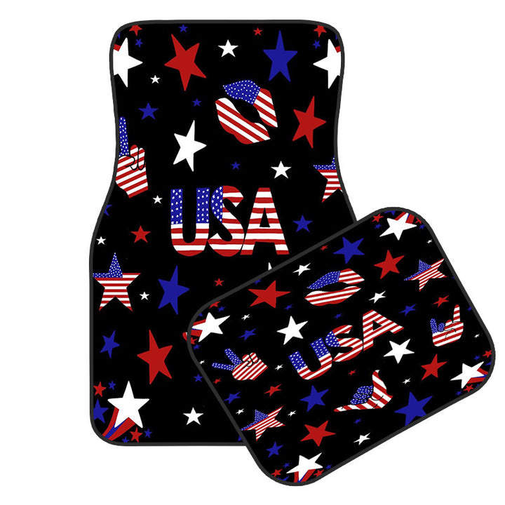 Car Foot Mat Car Universal 4 Piece Set Stain Resistant Car