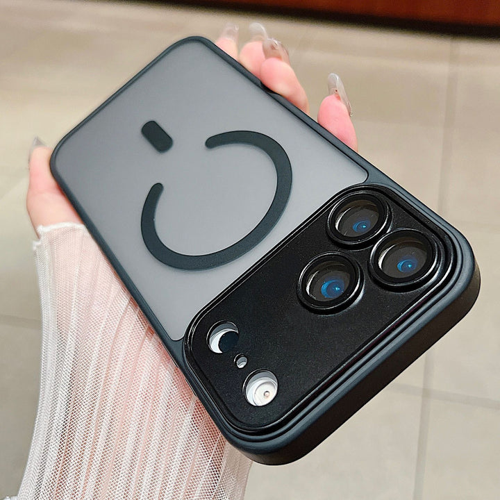 For iPhone17 promax Mag Safe iPhone 16 pm Full Coverage Shockproof Frosted Phone Case
