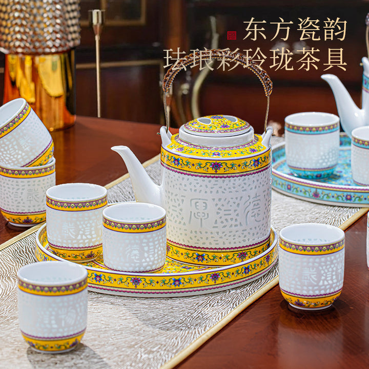景德镇陶瓷茶套装泡茶壶茶杯茶叶礼盒装家用功夫茶壶客厅饮具