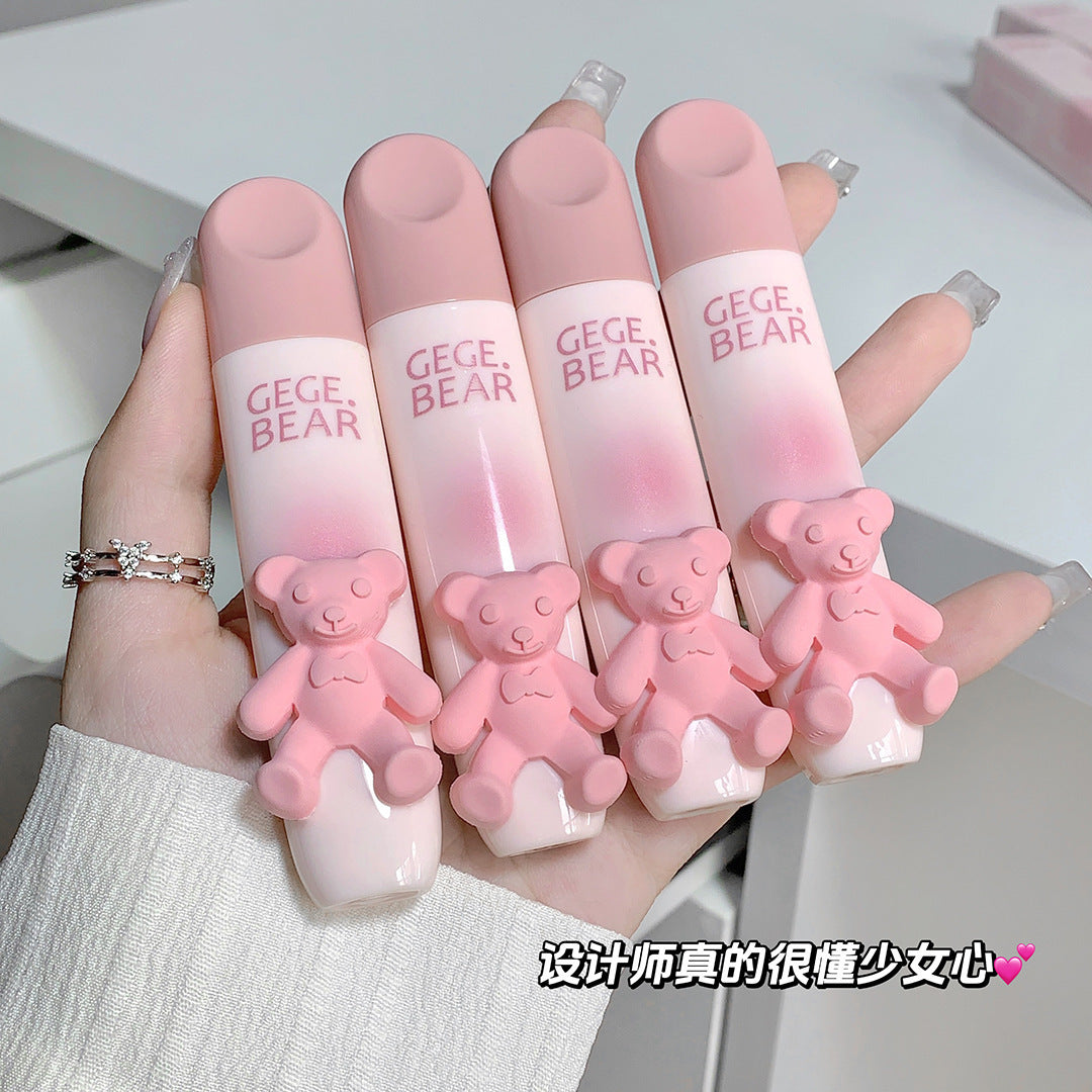 Gege bear戈戈小熊嫩彩唇釉柔雾哑光唇泥学生党素颜显白平价口红