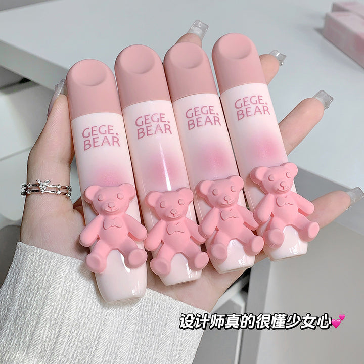 Gege bear戈戈小熊嫩彩唇釉柔雾哑光唇泥学生党素颜显白平价口红