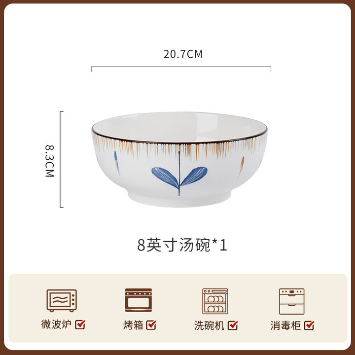 加工定制碗碟套装家用高级感陶瓷整套餐具组合新款乔迁碗盘筷单品