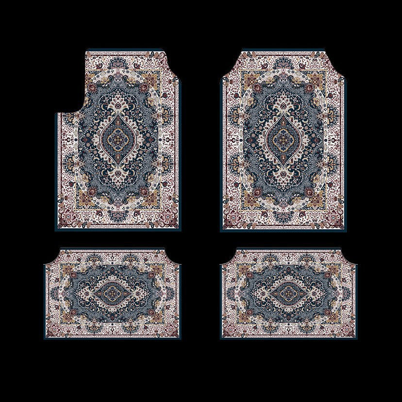 TEMUVintage Car Stain Resistant Durable Foot Mat 4 Piece Set Wholesale