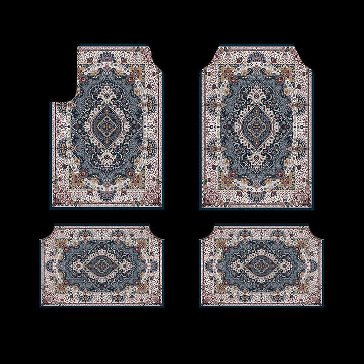 TEMUVintage Car Stain Resistant Durable Foot Mat 4 Piece Set Wholesale