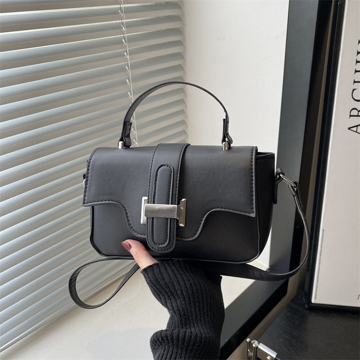 Korean Style Minimalist Small Square Bag – Belt Buckle Crossbody Shoulder Bag