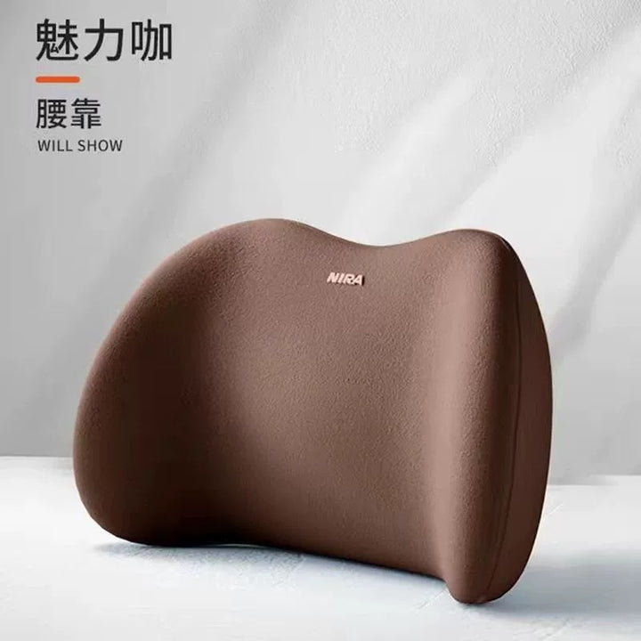 Car Neck Pillow Memory Foam Set Waist Support