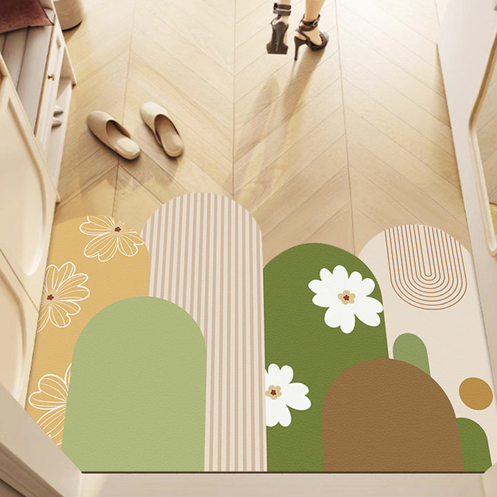 Modern Minimalist Entryway Door Mat Home Entryway Special Leather Door Mat Waterproof Non Slip