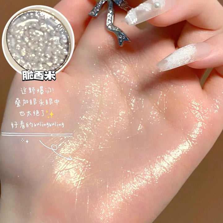卡佩尔12色蕾丝眼影 梦境女神哑珠光腮红高光粉啫喱液体眼影盘
