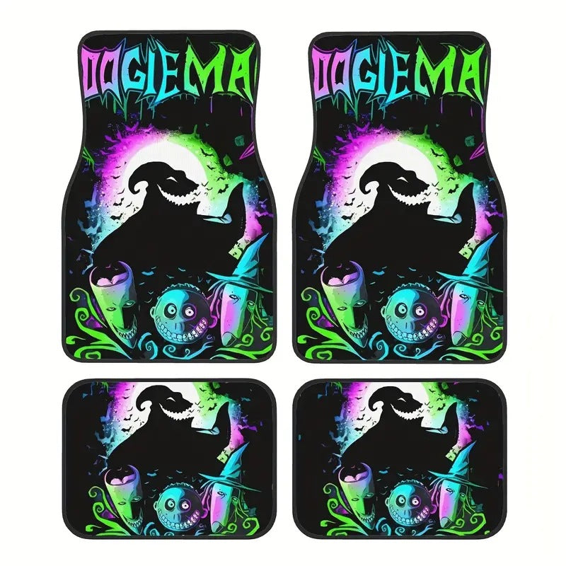 TEMUVintage Nordic Car Foot Mat Carpet 4 Piece Set Stain Resistant Floor Mat TEMUFoot Mat Wholesale