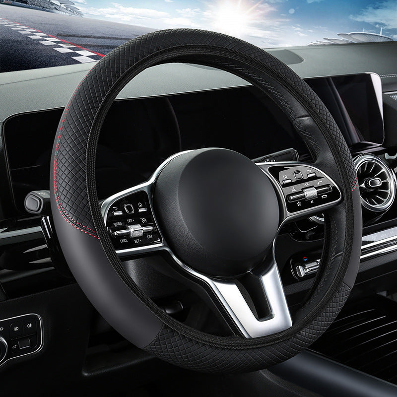 Car Steering Wheel Cover Leather All Season Universal Grip Cover Wholesale