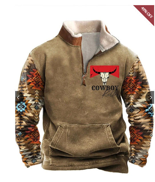 Spring Men's Long Sleeve Hoodie 3 d Casual Fashion Trendy