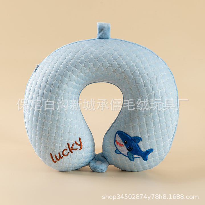 Memory Foam U Neck Pillow Travel Gift Logo