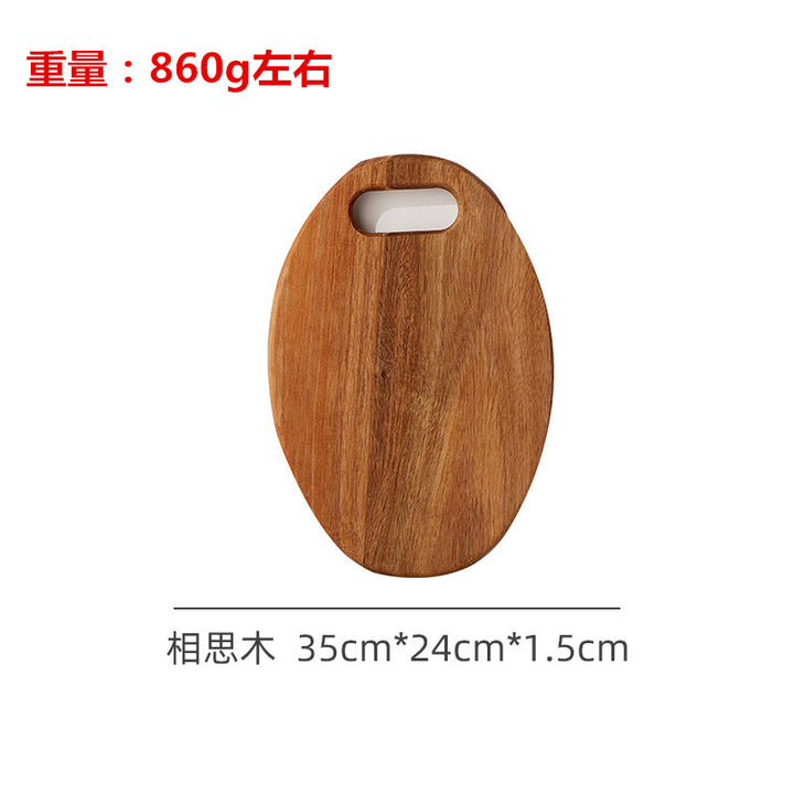 跨境定制相思木菜板胡桃木实木砧板牛排板户外便携露营面包水果板