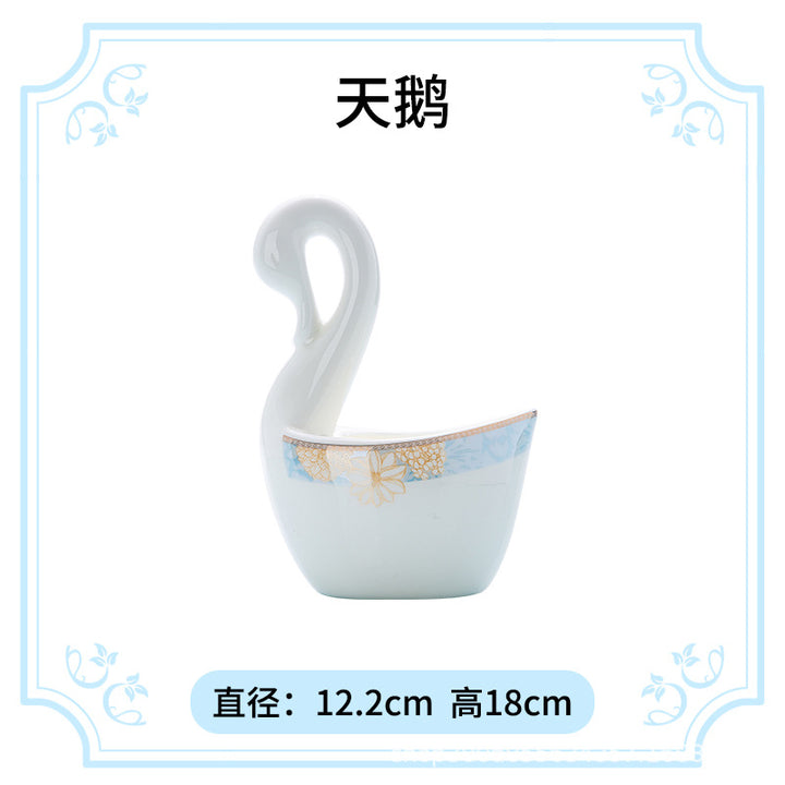 碗碟盘套装家用高温釉下彩景德镇骨瓷餐具套装陶瓷中式碗盘筷批发
