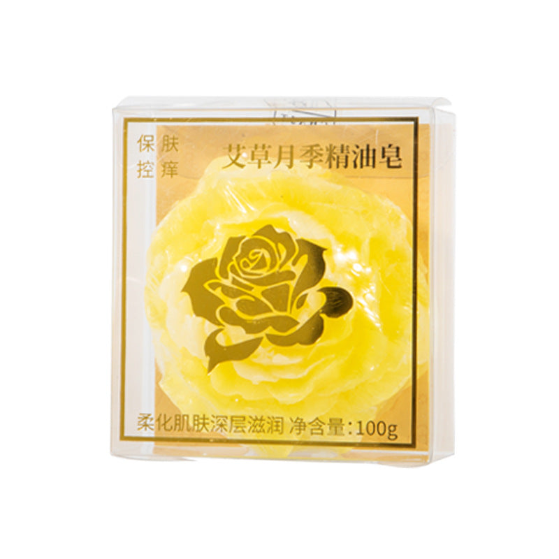 批发月季花香皂艾草精油皂牡丹花氨基酸玫瑰手工异形南阳厂家