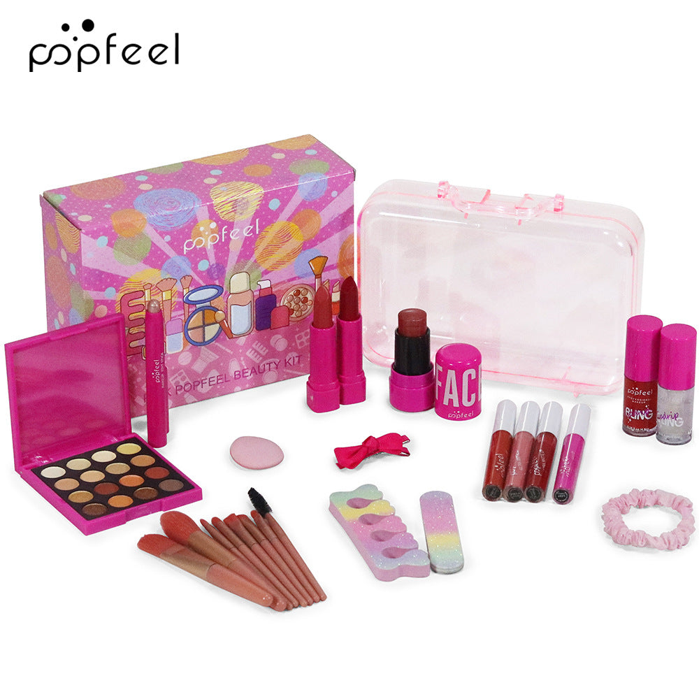 POPFEEL Beginner Makeup Complete Set – Full Combination Holiday Gift Box for Girls & Students