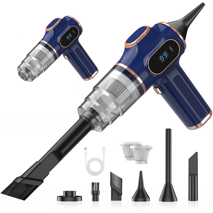 Cordless Car Vacuum – Handheld Mini with Battery Display