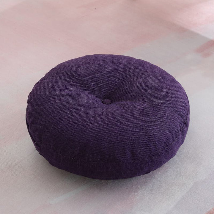 Large Linen Seat Cushion Thickened Japanese Style Seat Cushion