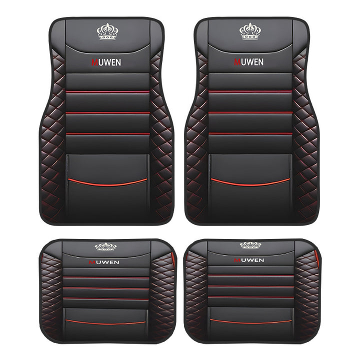 TEMUNordic Vintage Car Foot Mat Carpet Carpet 4 Piece Set Stain Resistant Floor Mat Wholesale Drop Shipping