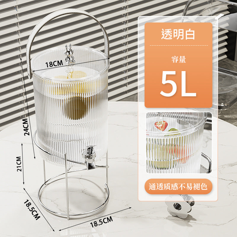大容量水壶套装家用带龙头凉水壶健康轻奢冷水壶户外水果茶饮料桶