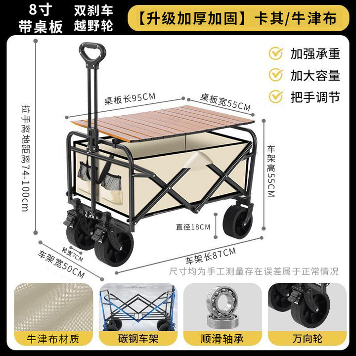 Outdoor Camping Folding Table & Chair Set – Portable Picnic Egg Roll Table Complete Kit